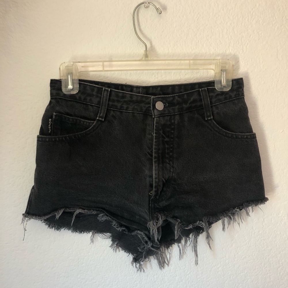 BONGO high waisted super short black shorts